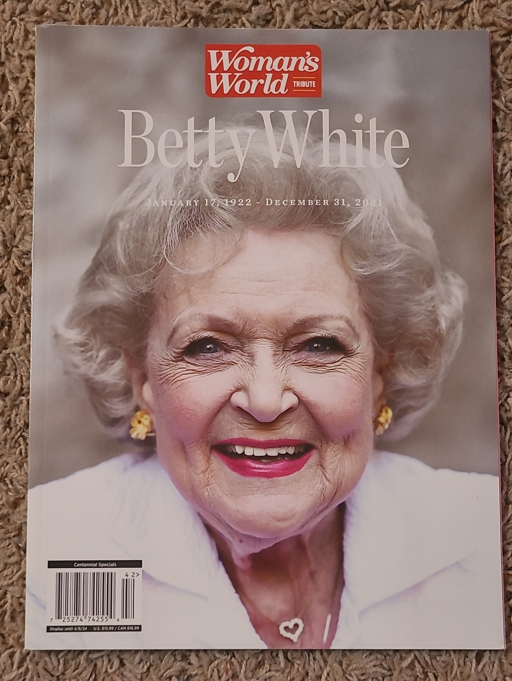 Woman's World 2024 SPECIAL EDITION "BETTY WHITE TRIBUTE"